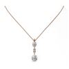 Image 2 : 2.5 ctw Diamond Designer Necklace 18K Rose Gold