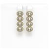 Image 1 : 3.84 ctw Oval Cut Diamond Micro Pave Earrings 18K Yellow Gold