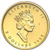 Image 2 : 1999 Canada 1/10 oz Gold Maple Leaf BU (20 Years ANS Privy)