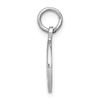 Image 2 : 14k White Gold Polished Graduation Disc Charm