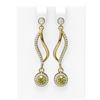 Image 1 : 1.86 ctw Fancy Yellow Diamond Earrings 18K Yellow Gold