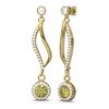 Image 2 : 1.86 ctw Fancy Yellow Diamond Earrings 18K Yellow Gold