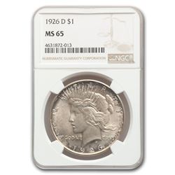1926-D Peace Dollar MS-65 NGC