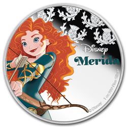 2016 Niue 1 oz Silver $2 Disney Princess Merida