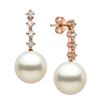 Image 1 : White South Sea Pearl and Diamond Constellation Earrings