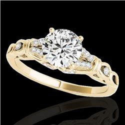 1.2 ctw Certified Diamond Solitaire Ring 10k Yellow Gold