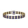 Image 3 : 19.07 ctw Sapphire & Diamond Bracelet 14K Yellow Gold