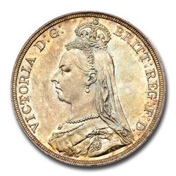 1887 Great Britain Silver Crown Victoria MS-65 NGC