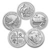 Image 1 : 2019 5-Coin 5 oz Silver ATB Set (America the Beautiful)