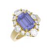Image 3 : 7.29 ctw Tanzanite & Diamond Ring 18K Yellow Gold