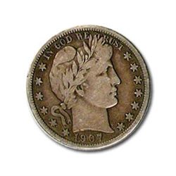 1907 Barber Half Dollar Fine