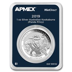 2019 AUS 1 oz Silver Kookaburra Panda Privy (MintDirect® Single)