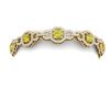 Image 2 : 12 ctw SI/I Fancy Yellow Diamond Bracelet 18K Yellow Gold