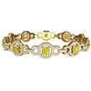 Image 3 : 12 ctw SI/I Fancy Yellow Diamond Bracelet 18K Yellow Gold