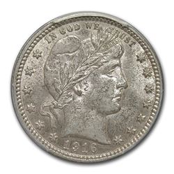 1916-D Barber Quarter AU-58 PCGS