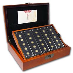 2007 China 25-Coin Gold Panda Proof Set (25th Anniversary)