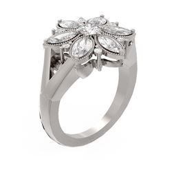 2.07 ctw Diamond Ring 18K White Gold