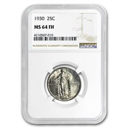 1930 Standing Liberty Quarter MS-64 FH NGC (Full Head)