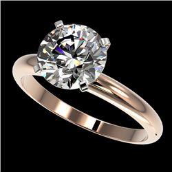 2.50 ctw Certified Quality Diamond Engagment Ring 10k Rose Gold