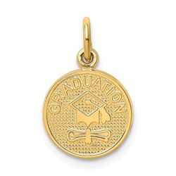 14k Solid Gold Graduation Charm - 1226A