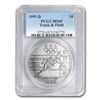Image 1 : 1995-D Olympic Track and Field $1 Silver Commem MS-69 PCGS