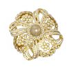 Image 3 : 3.23 ctw Diamond & Pearl Ring 18K Yellow Gold