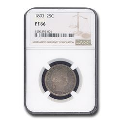 1893 Barber Quarter PF-66 NGC