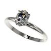 Image 1 : 1 ctw Certified VS/SI Quality Oval Diamond Solitaire Ring 10k White Gold