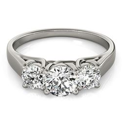 1.5 ctw VS/SI Diamond 3 Stone Ring 18k White Gold