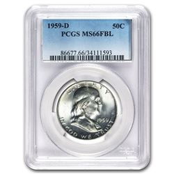 1959-D Franklin Half Dollar MS-66 PCGS (FBL)