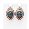 Image 1 : 1.61 ctw Diamond & Pearl Earrings 18K Rose Gold