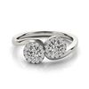 Image 1 : 1.26 ctw VS/SI Diamond 2 Stone 2 Stone Ring 14k White Gold