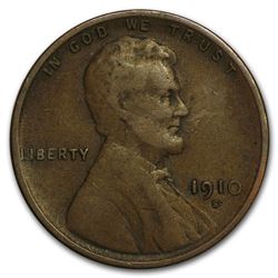 1910-S Lincoln Cent VF