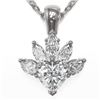 Image 1 : 1.5 ctw Heart Diamond Designer Necklace 18K White Gold