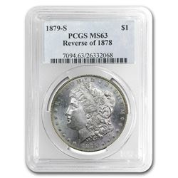 1879-S Morgan Dollar Rev of 78 MS-63 PCGS