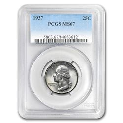 1937 Washington Quarter MS-67 PCGS