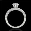 Image 2 : 1.75 ctw Certified Diamond Bypass Solitaire Ring 10k White Gold