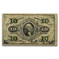 3rd Issue Fractional Currency 10 Cents VF (FR#1256)
