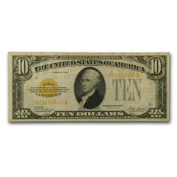 1928 $10 Gold Certificate VF