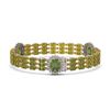 Image 2 : 29.33 ctw Tourmaline & Diamond Bracelet 14K Yellow Gold