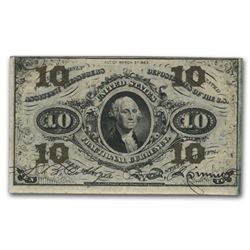 3rd Issue Fractional Currency 10 Cents CU (FR#1255)