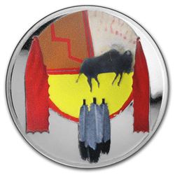 2020 1 oz Silver Domed Native American Weapons Apache Rifle
