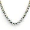 Image 2 : 45 ctw Aquamarine Eternity Designer Necklace 14k Yellow Gold