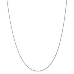 14k White Gold 1.2 mm Parisian Wheat Chain - 22 in.