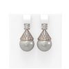 Image 1 : 2.86 ctw Diamond & Pearl Earrings 18K Rose Gold