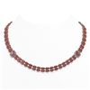 Image 1 : 37.23 ctw Tourmaline & Diamond Necklace 14K Rose Gold