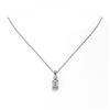 Image 2 : 1.25 ctw Emerald Cut Diamond Designer Necklace 18K White Gold