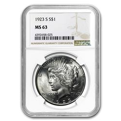 1923-S Peace Dollar MS-63 NGC