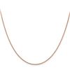 Image 2 : 14k Rose Gold 1.4 mm Diamond Cut Cable Chain - 30 in.