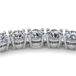 38 ctw Certified SI Diamond Necklace 18K White Gold